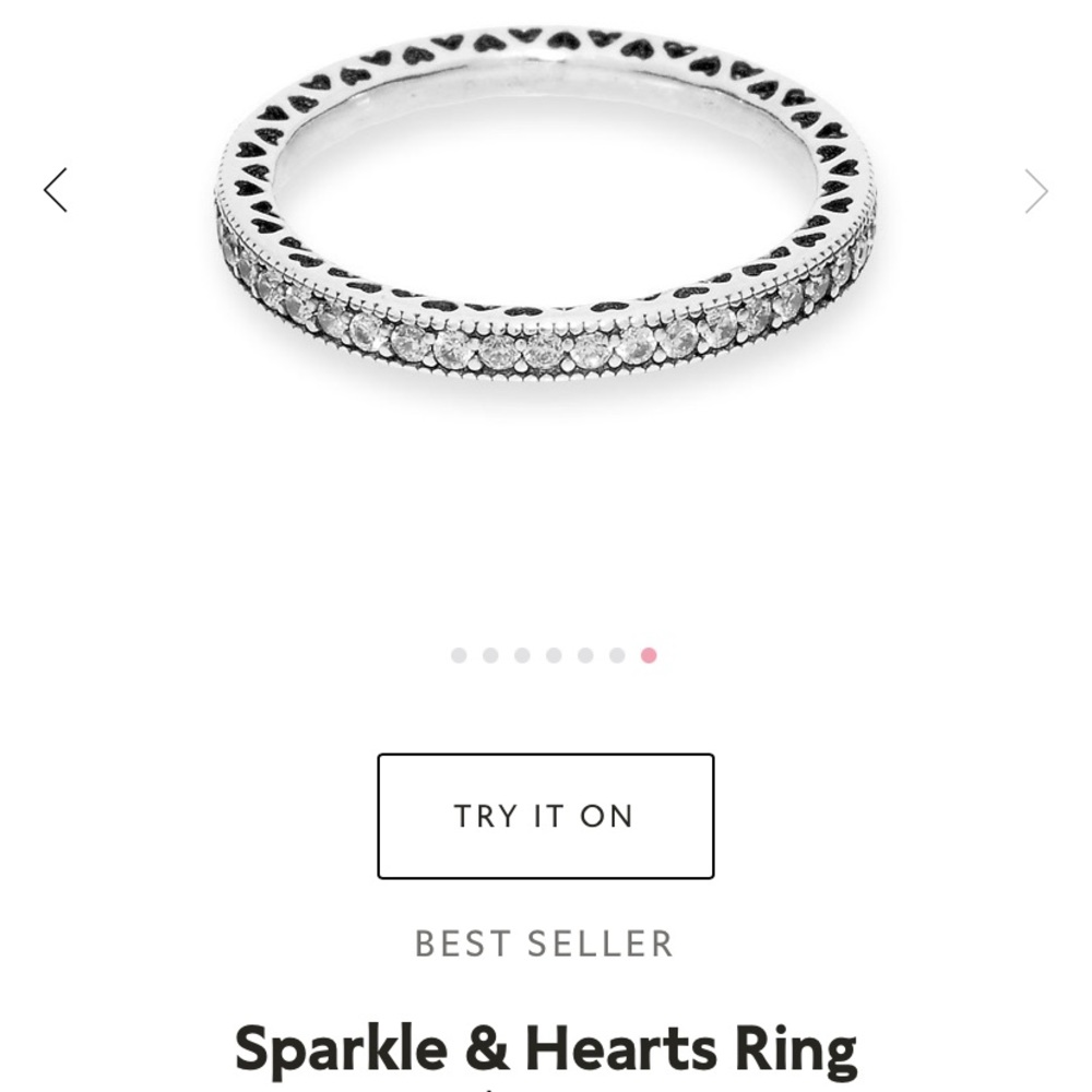 Pandora “Sparkle & Hearts Ring”